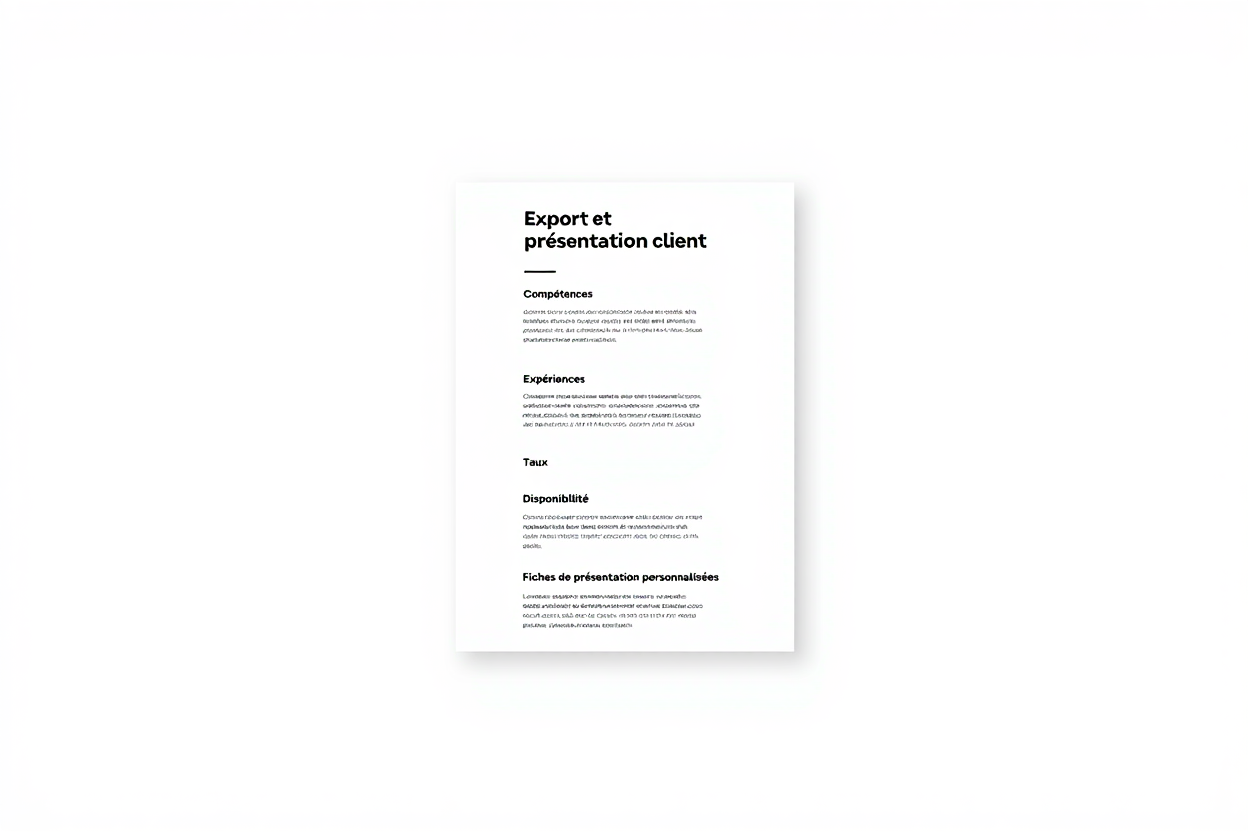 Fiche profil client
